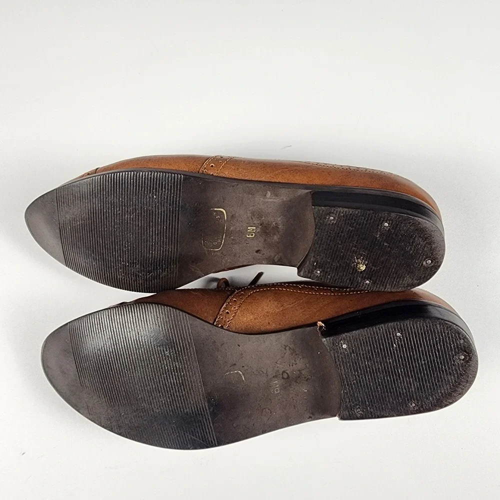 Vintage Buskens Loafers Leather Womens Brown‎ Size 6